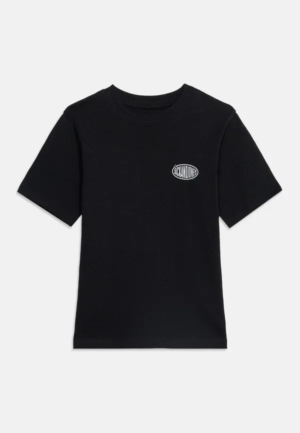 Футболка Jjlegacy с круглым вырезом - футболка с принтом Jack & Jones Junior, черный — фото 3