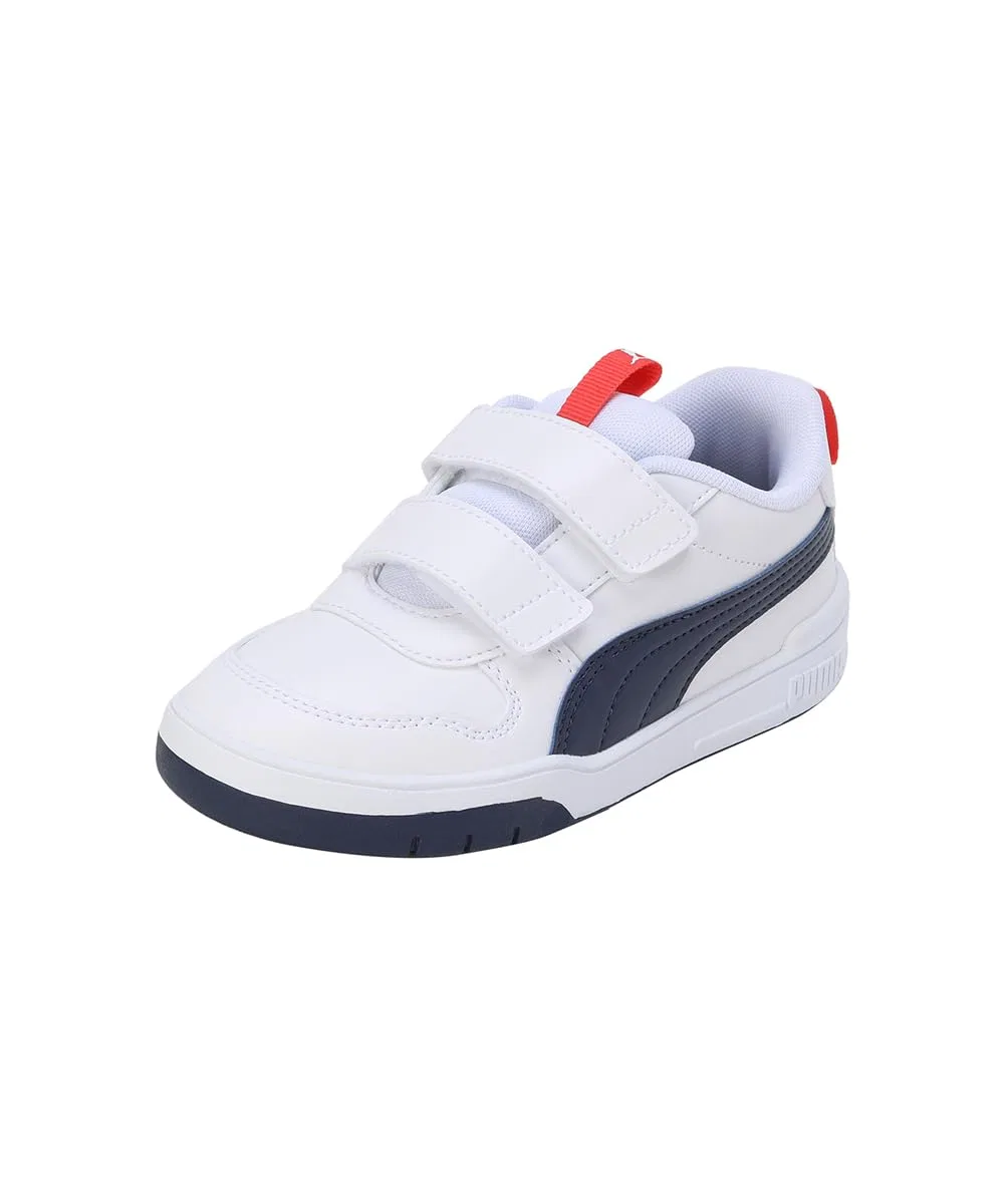 Детские кроссовки для девочек с синтетическим верхом Multiflex Sl V Ps PUMA PUMA White Peacoat PUMA Red