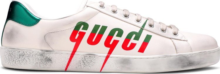 

Кроссовки Gucci Ace Gucci Blade - Distressed White, белый