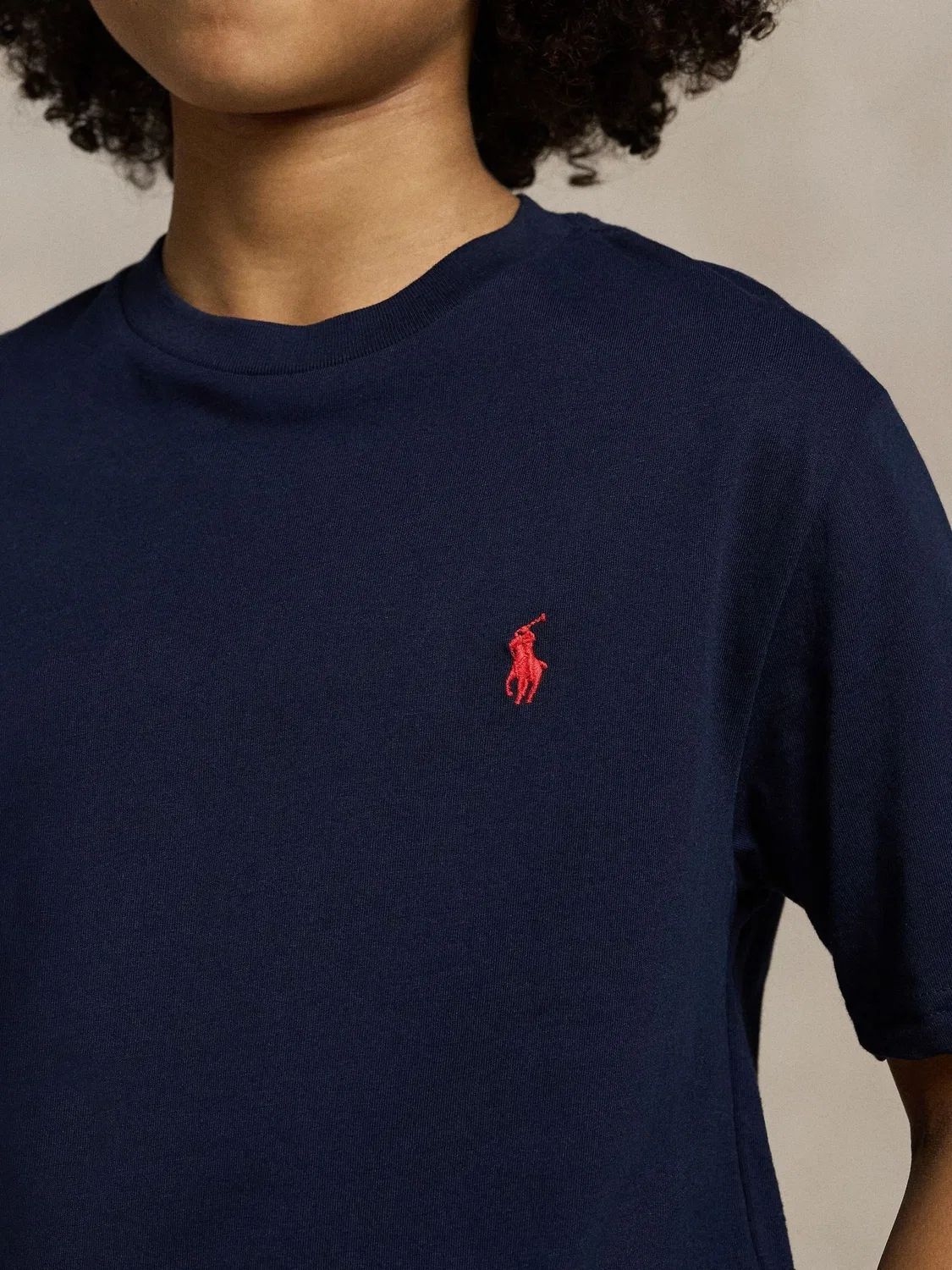 Футболка с коротким рукавом, хлопок Polo Ralph Lauren, темно-синий — фото 4