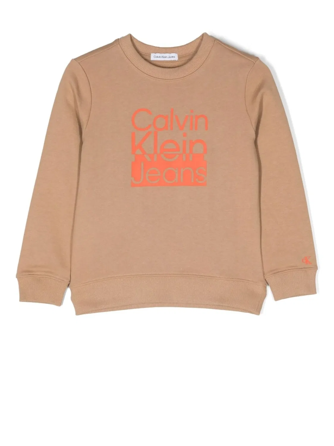 Свитшот с принтом логотипа Calvin Klein, нейтральный