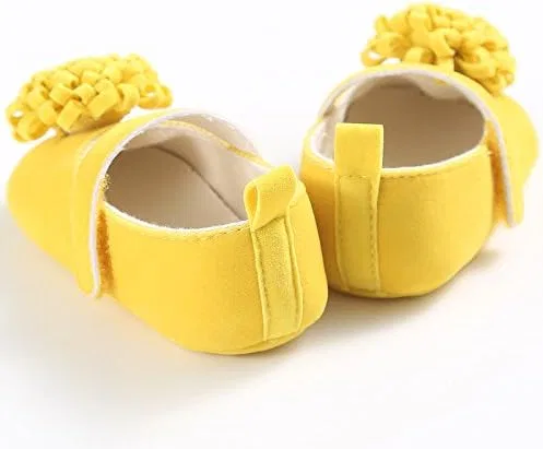 Детские туфли Мэри Джейн для девочек с мягкой подошвой Purepips, Yellow — фото 4