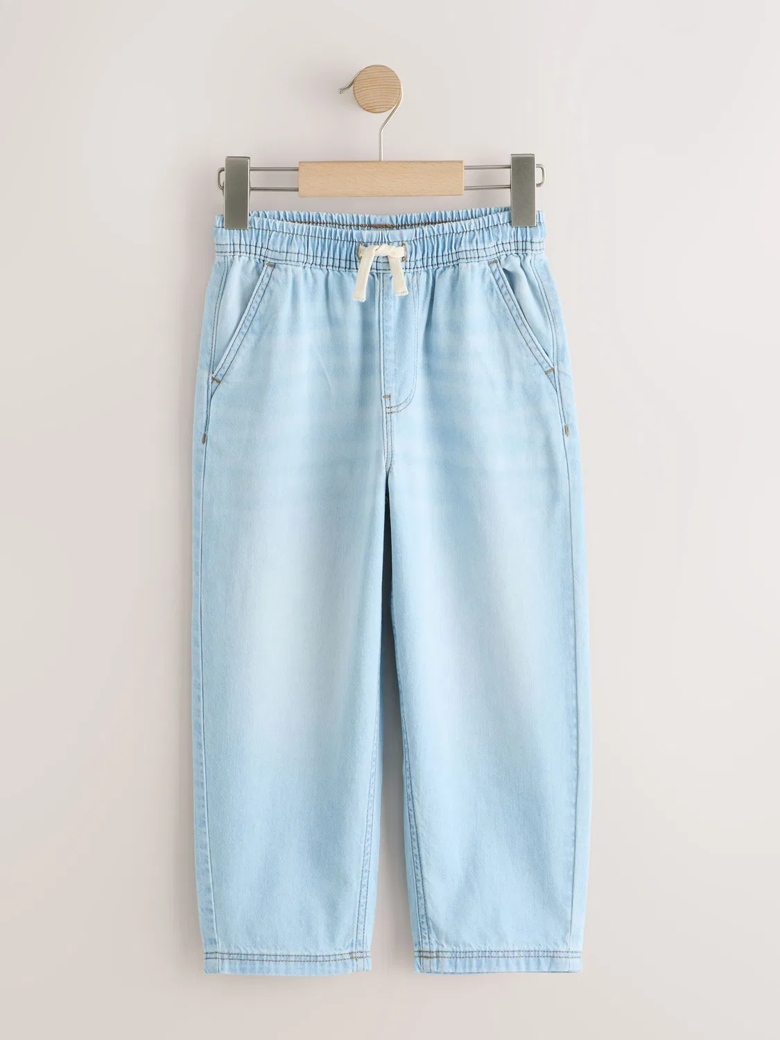 Джинсы на резинке, Bleach Denim Next, голубой