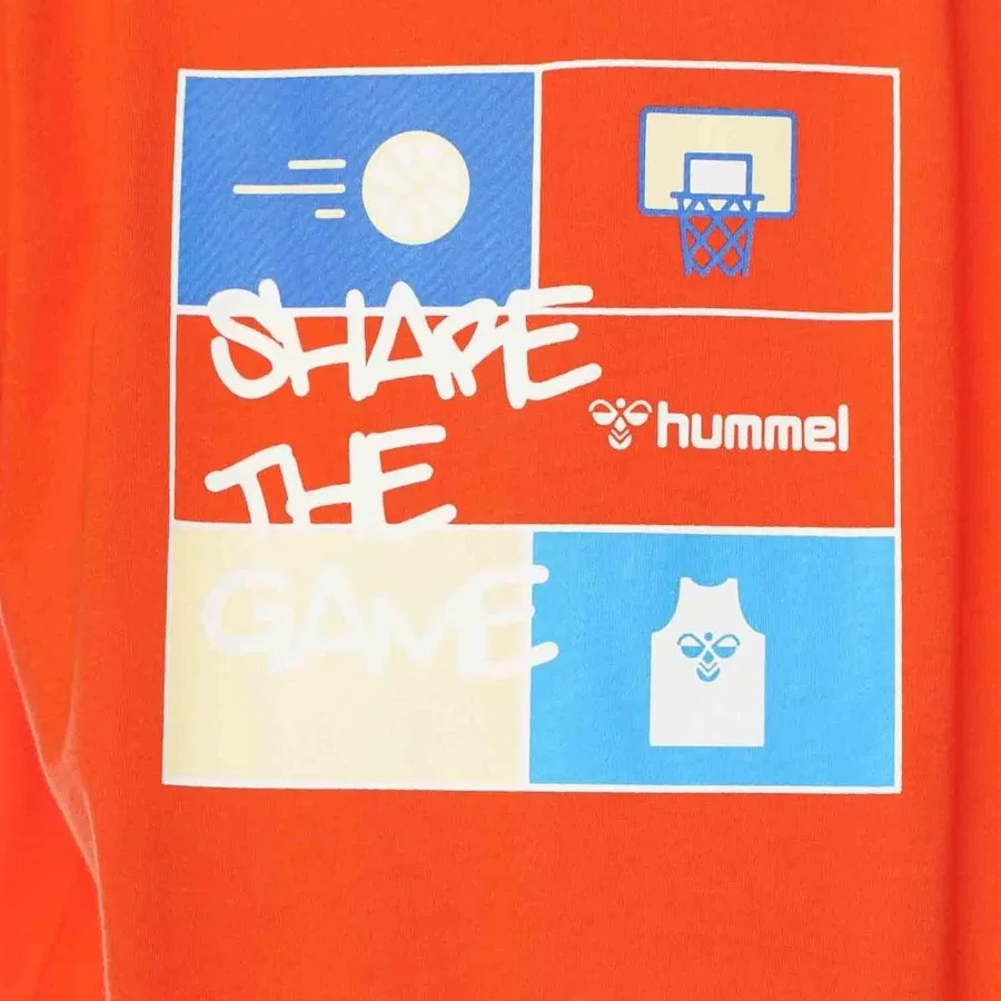 Детская футболка оверсайз с принтом Gorm Oversize Hummel, Красный — фото 4