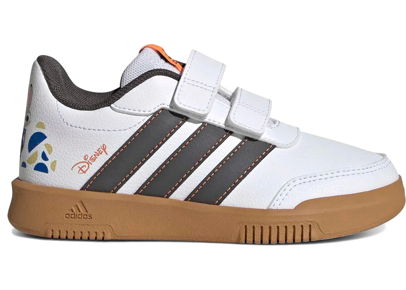 Детские кроссовки с застежкой-липучкой Adidas Tensaur CF Adidas, Footwear White/Grey Six/Lucid Orange