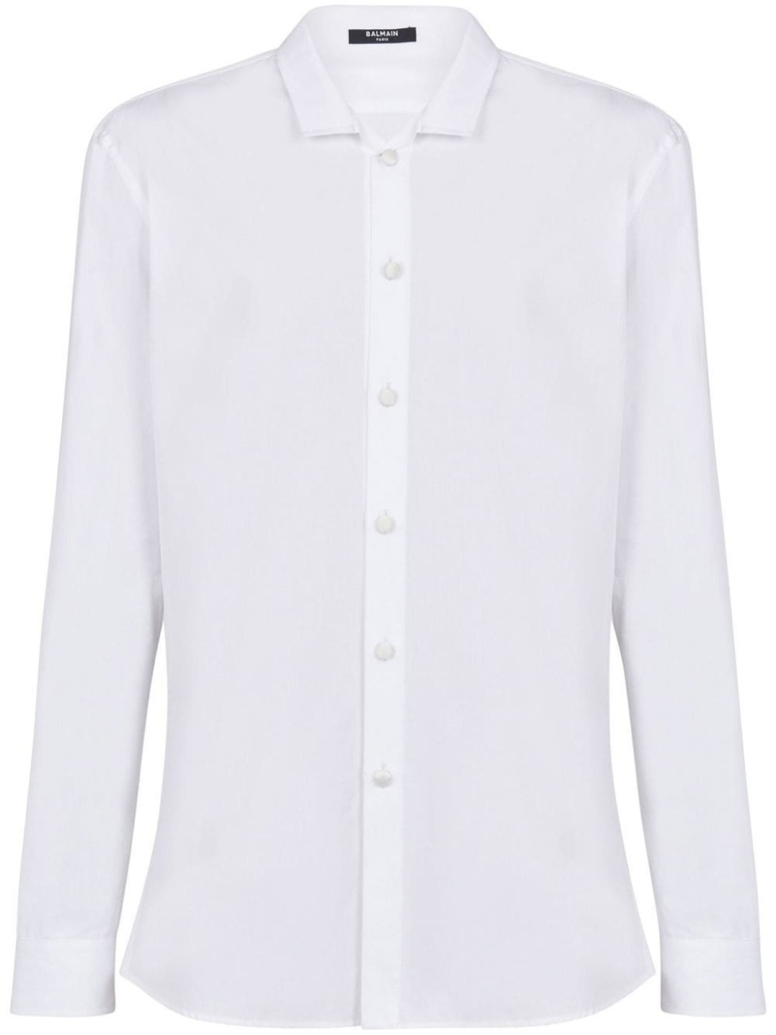 

Balmain slim-cut poplin shirt, белый