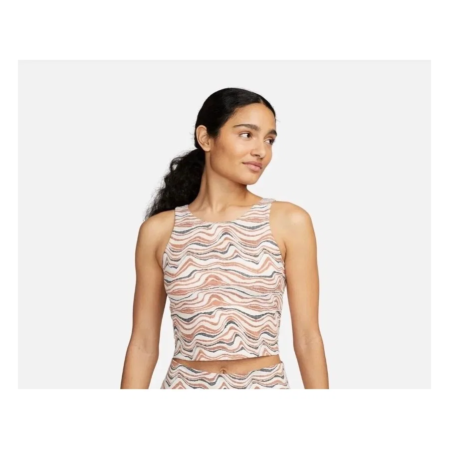 Спортивный топ Nike Yoga Dri-Fit Luxe Training, Коричневый — фото 2