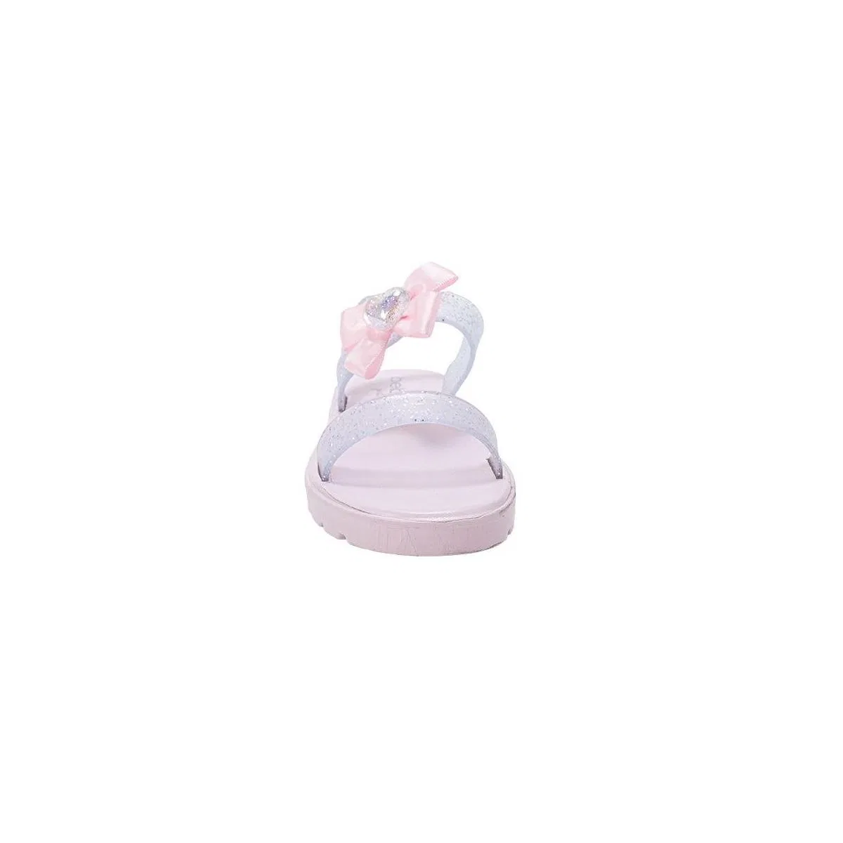 Детские сандалии для девочек с бантом и сердечком Bebe, No Color — фото 4