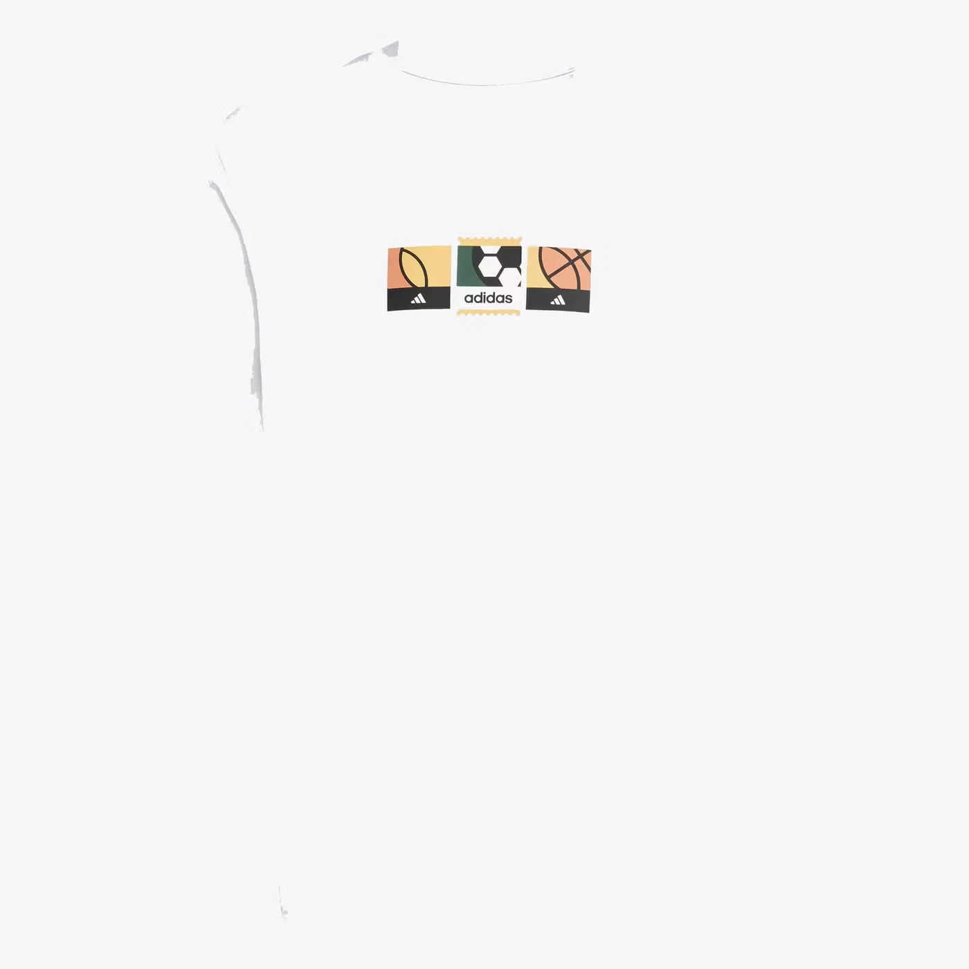 Футболка с принтом Memories of Sport Stamps Adidas, белая