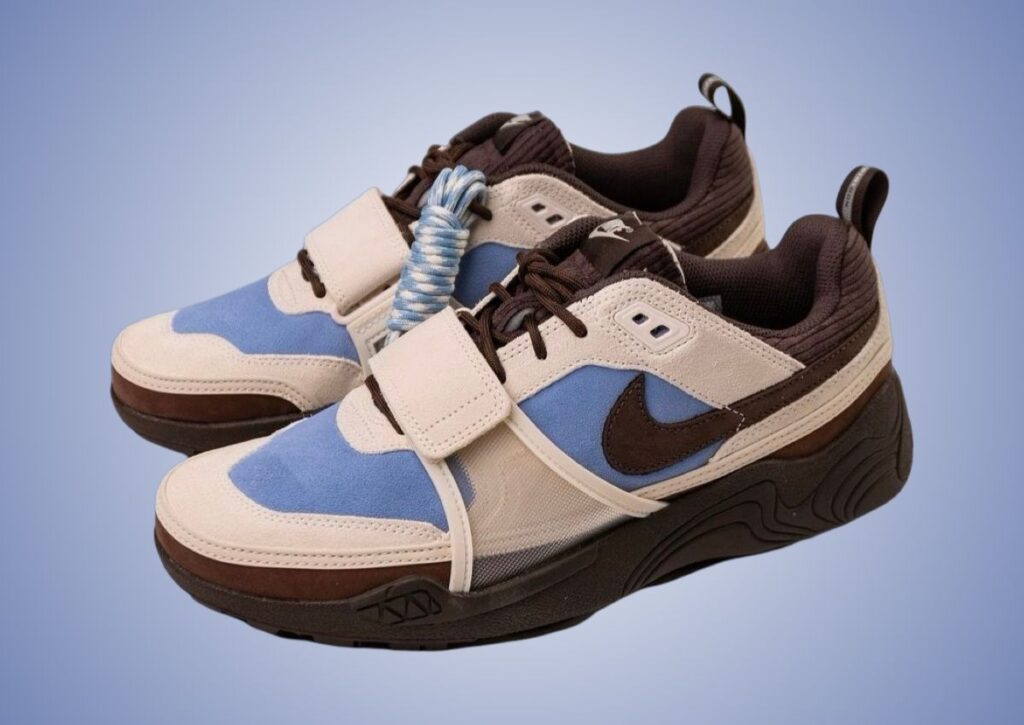 Кроссовки Nike x Travis Scott Zoom Field Jaxx «Leche Blue» — фото 4