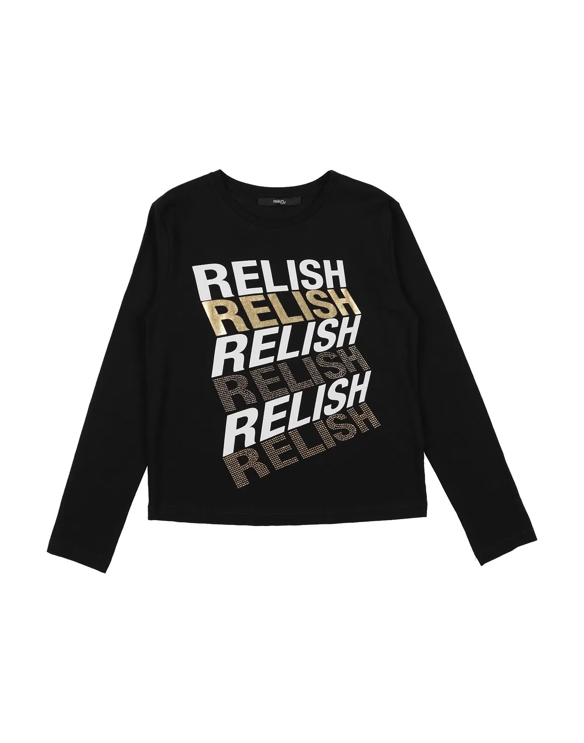 Футболка с принтом Relish, черный
