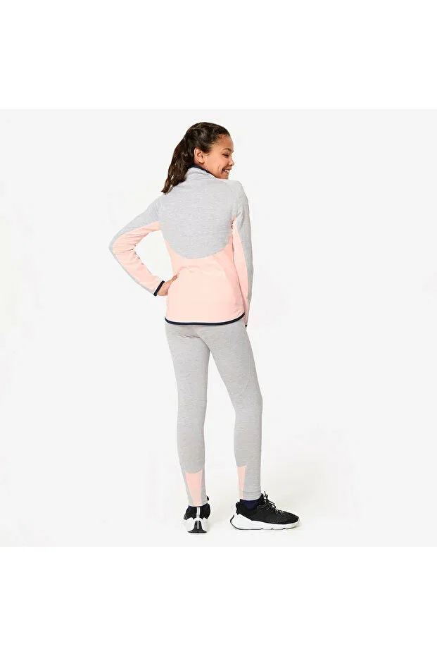 Детский спортивный комплект для девочек с длинным рукавом Decathlon, Gray — фото 4