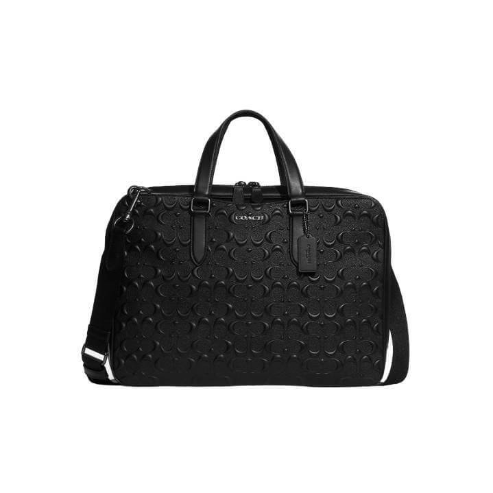 

Сумка Coach Outlet Graham Slim Brief In Signature Leather, бронзовый/черный