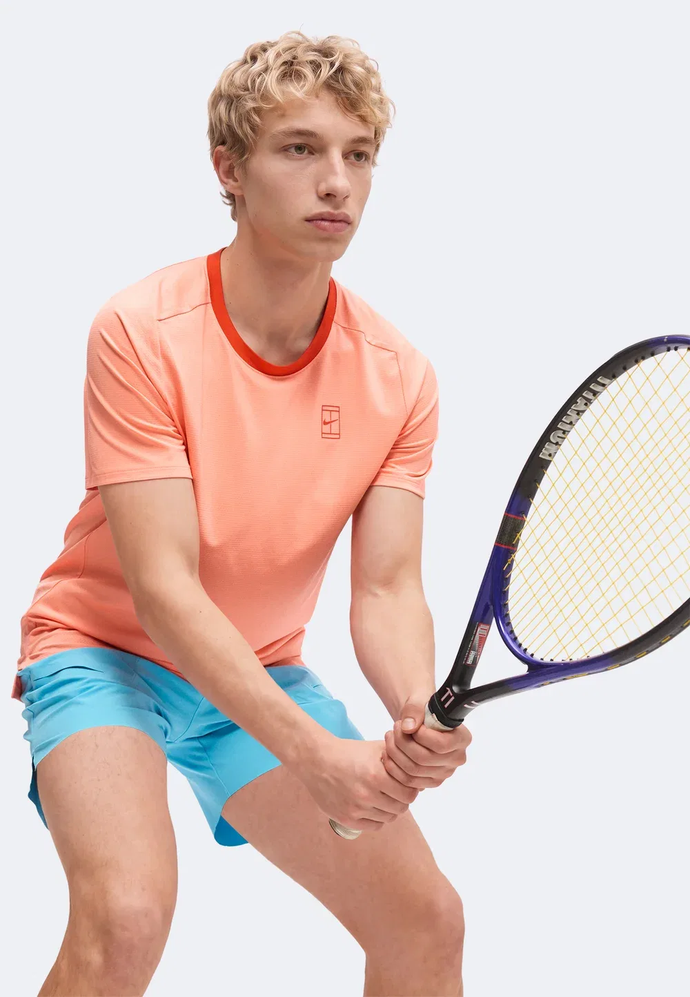M nkct df advtg top - спортивная футболка Nike Performance, Atomic Pink/Picante Red — фото 4