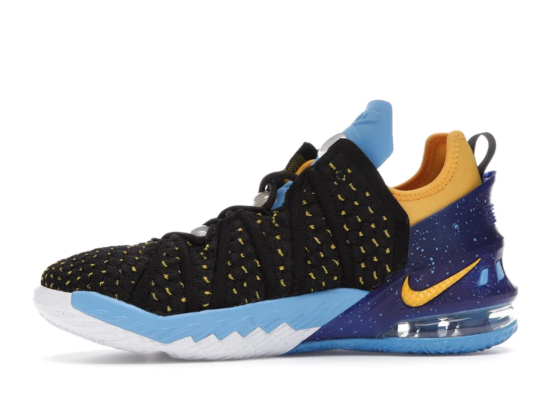 Детские кроссовки для баскетбола Nike LeBron 18, Black/University Gold-Coast-Concord — фото 3