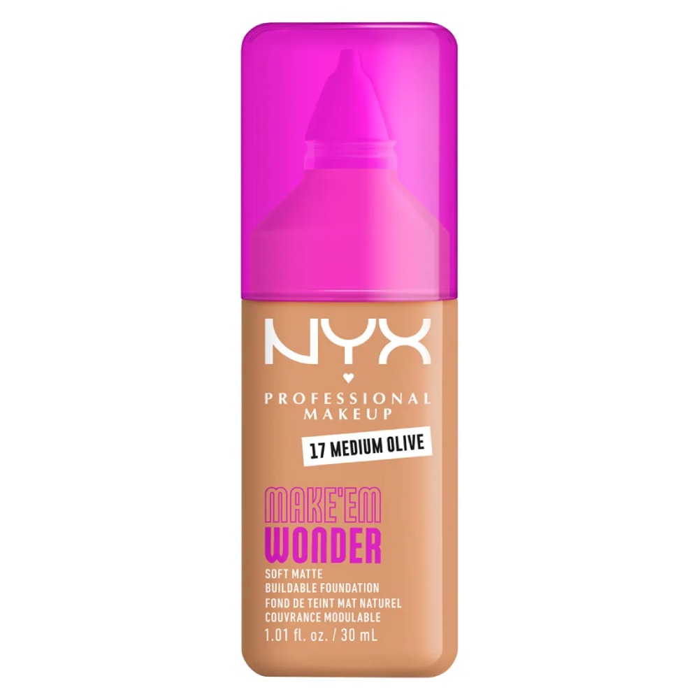 

Тональный крем NYX Professional Makeup Make ’Em Wonder Soft Matte, Medium Olive, 30 мл