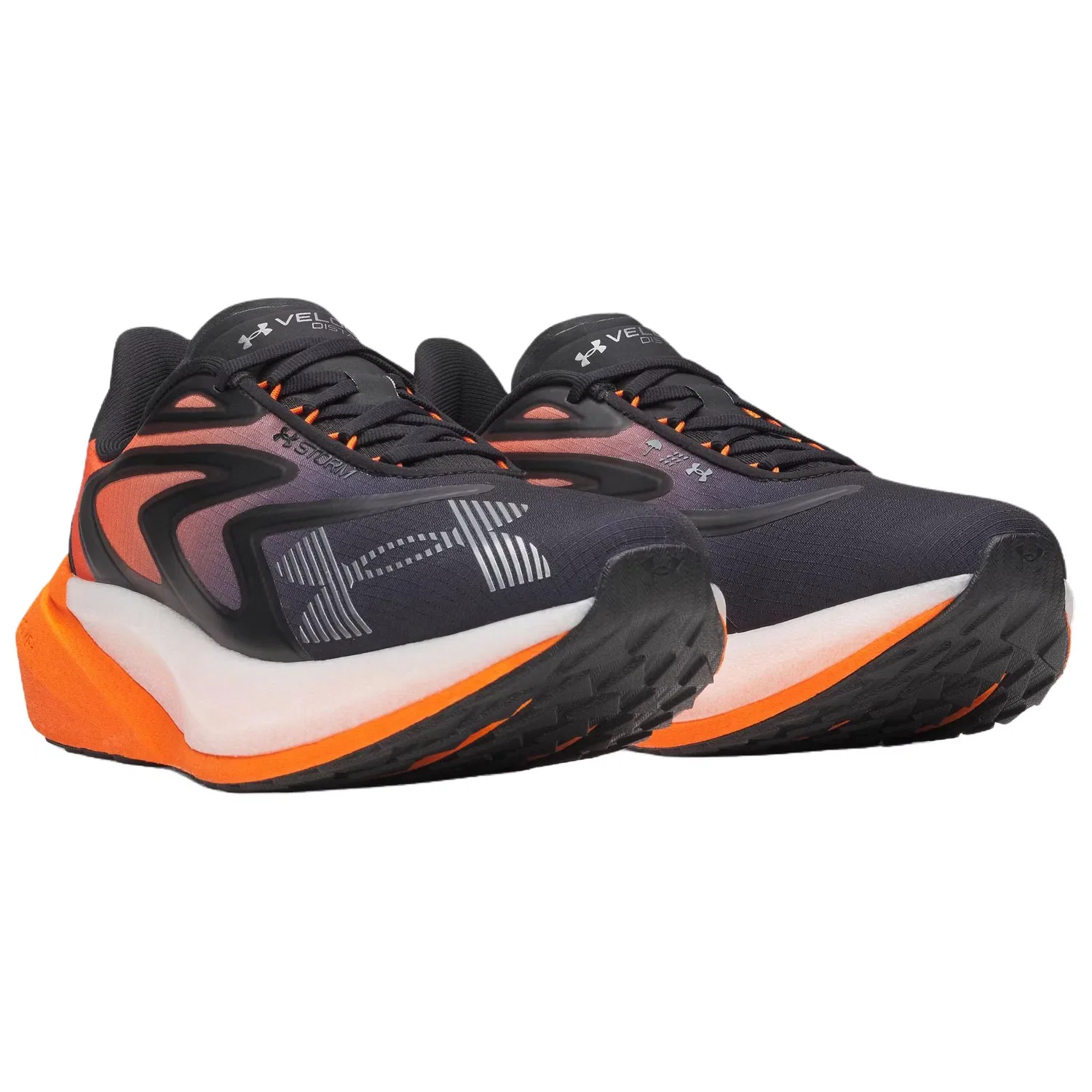 Детские кроссовки для бега Under Armour Velociti Distance, Black/Bright Orange/Metal Gunmetal Gray — фото 4