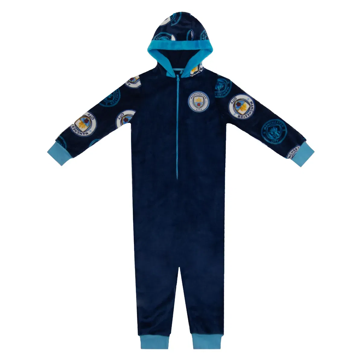 Детский флисовый комбинезон для мальчиков Manchester City Fc, Navy