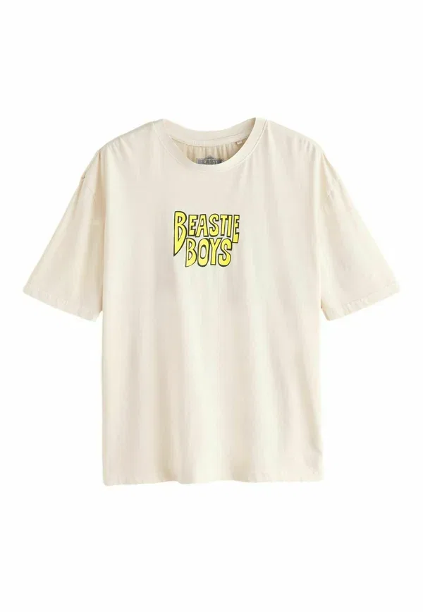 Футболка с принтом Print t-shirt Next, Ecru Beastie, экрю — фото 4