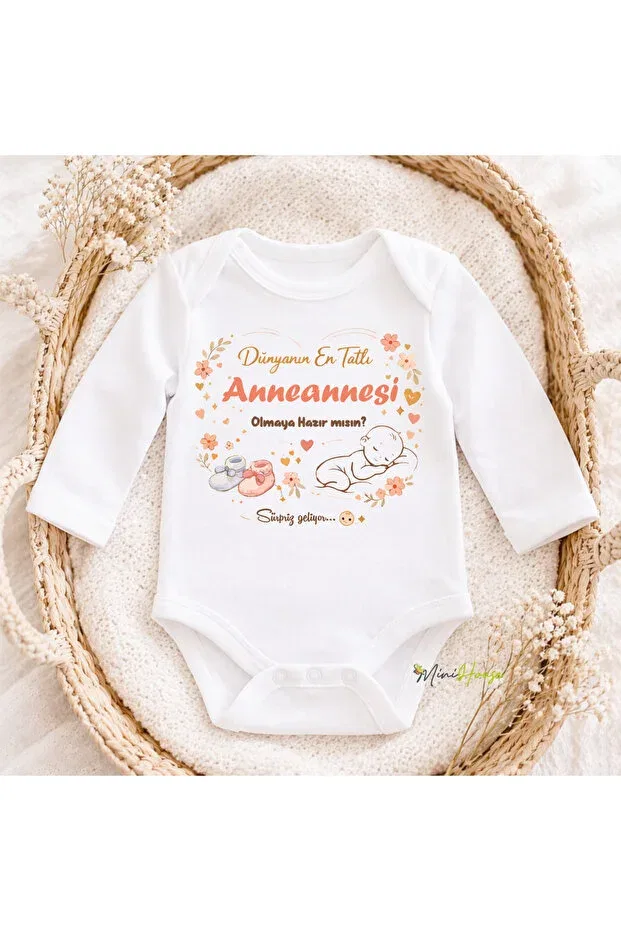 Детское боди для новорожденных с принтом Minihouse, Anneanne