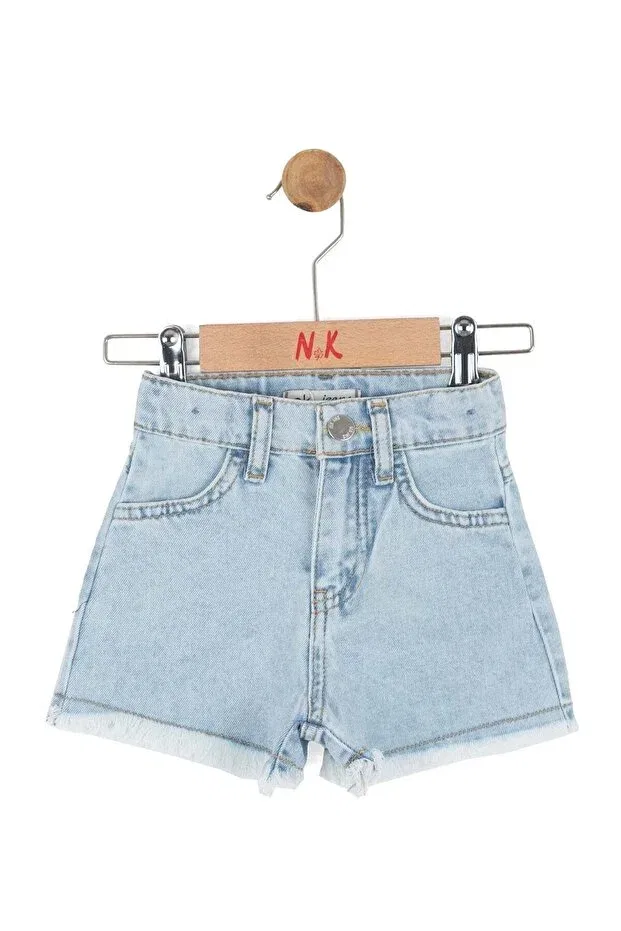 Детские джинсовые шорты для девочек с кисточками Nk Kids, Blue