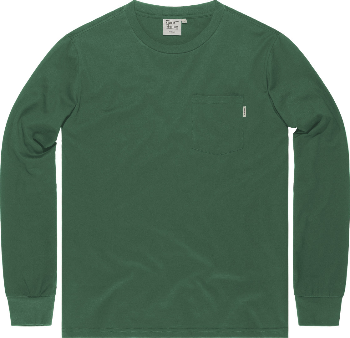 

Рубашка Vintage Industries Grant Pocket с длинным рукавом, зеленая