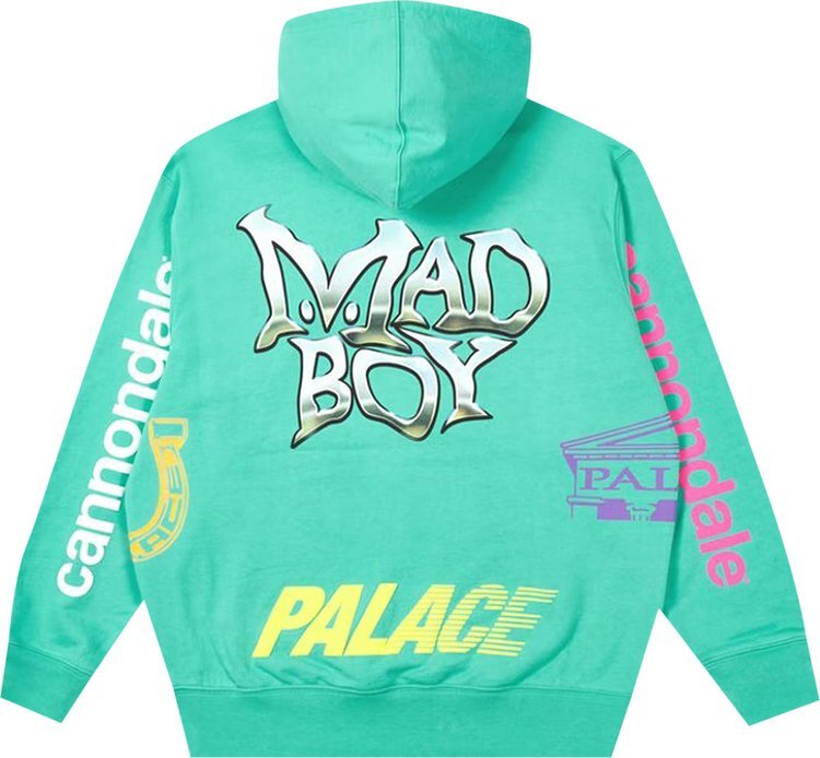 Толстовка Palace Cannondale Mad Boy Hood 'Mint', зеленый — фото 3