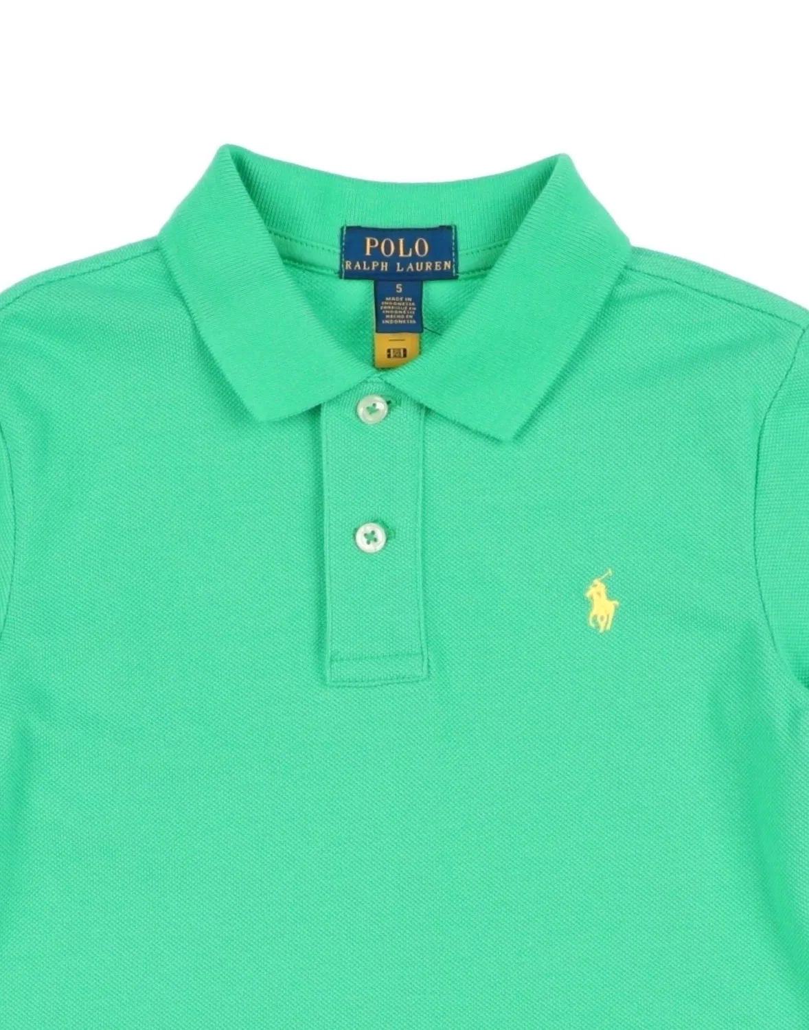 Детский поло-пике с коротким рукавом Polo Ralph Lauren, светло-зеленый — фото 3