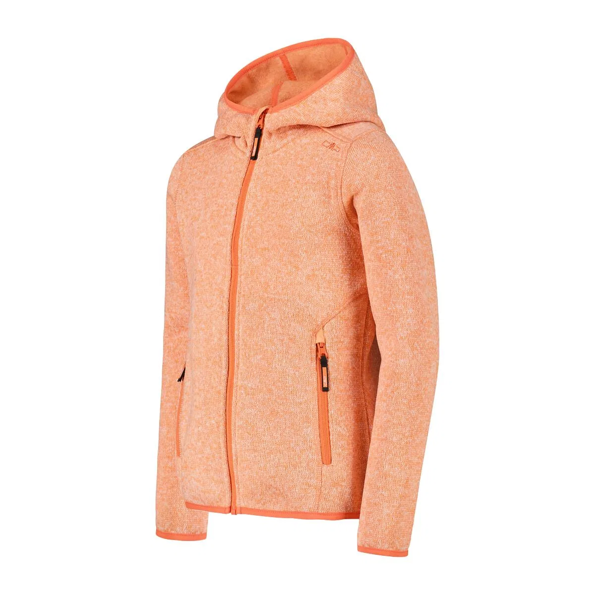 Детская флисовая куртка с капюшоном Fix Hood Cmp, Mango Beige Orange — фото 3