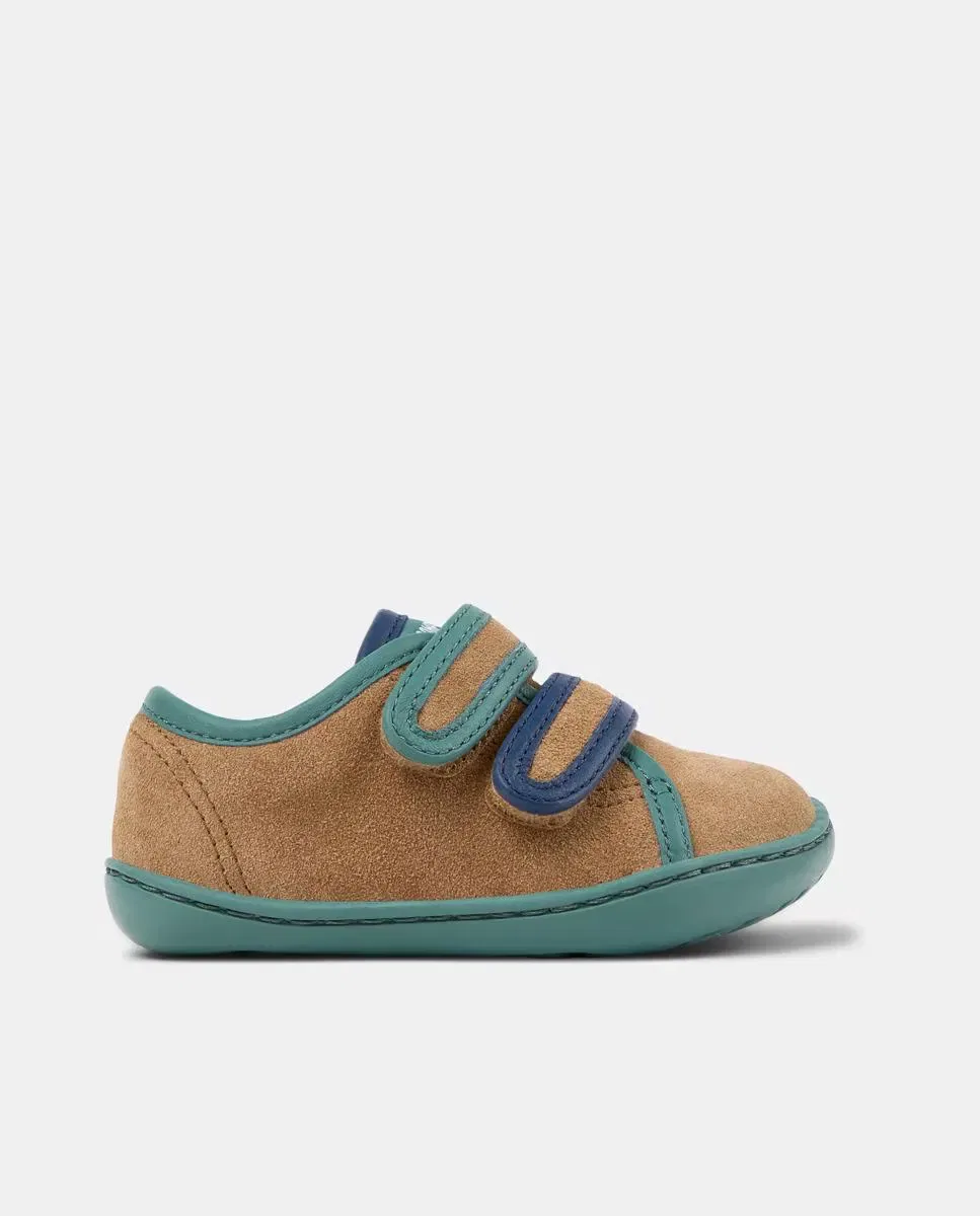 Кроссовки детские Camper Twins кожаные, несимметричный дизайн, Marrón