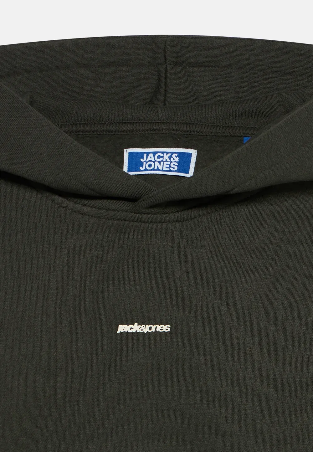 Толстовка с капюшоном Jcoclub с надписью на спине, размер SN JNR Jack & Jones Junior, Peat — фото 4