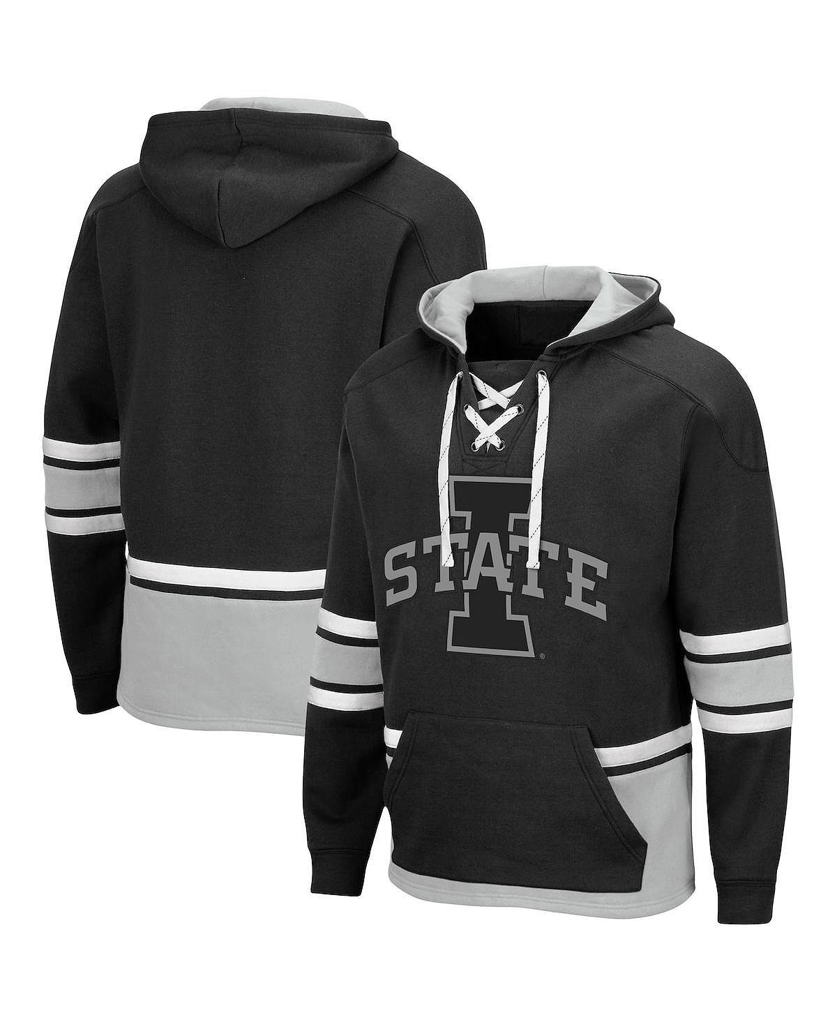 

Мужская черная толстовка с капюшоном iowa state cyclones lace up 3.0 pullover Colosseum, черный