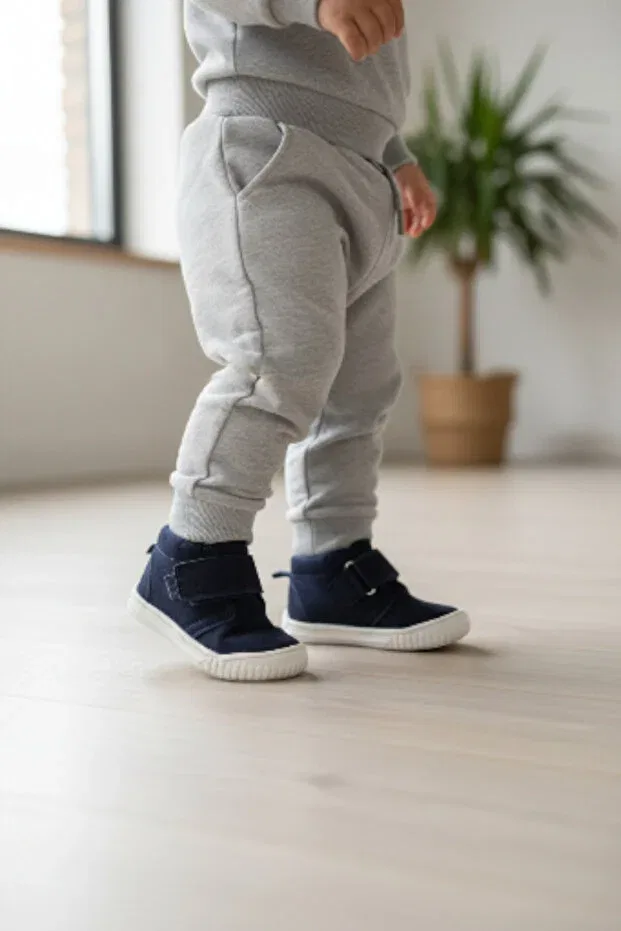 Детские туфли для мальчиков с липучкой Patik Bebe, Black