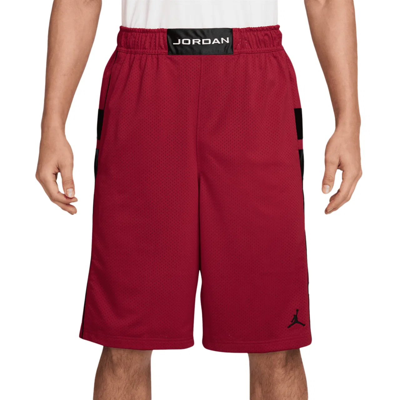 Мужские шорты Mesh Brooklyn Cat Scratch Jordan, цвет Gym Red/Black