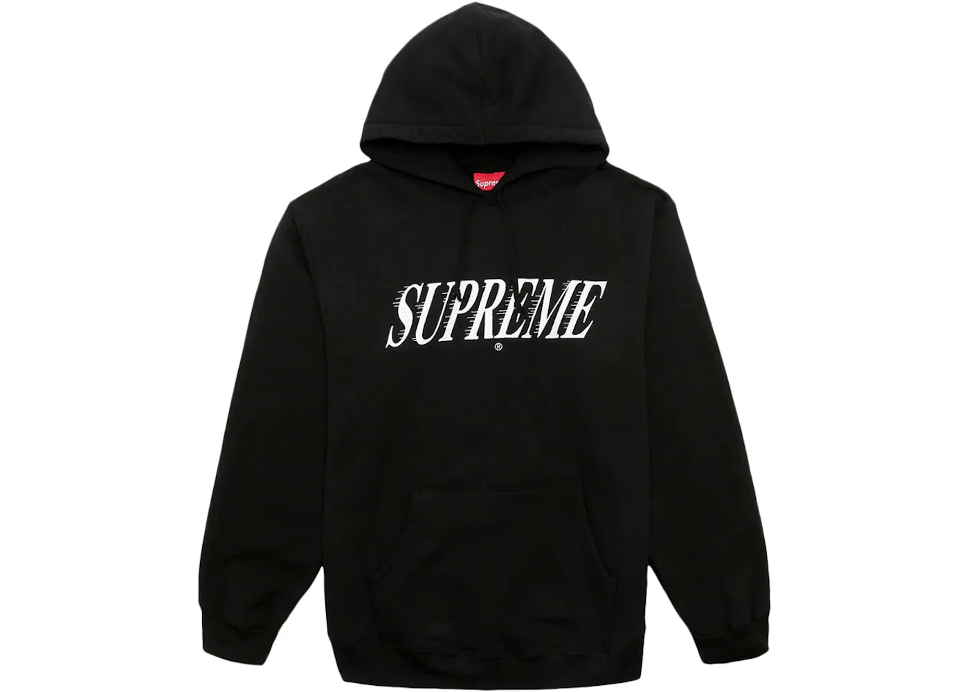 Мужской худи с вышивкой Crossover Hooded Sweatshirt Supreme, Black