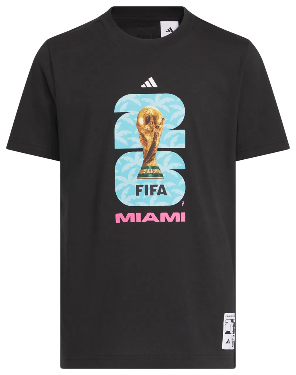 Футболка для мальчиков FIFA World Cup 26 Host City Miami Adidas, черный
