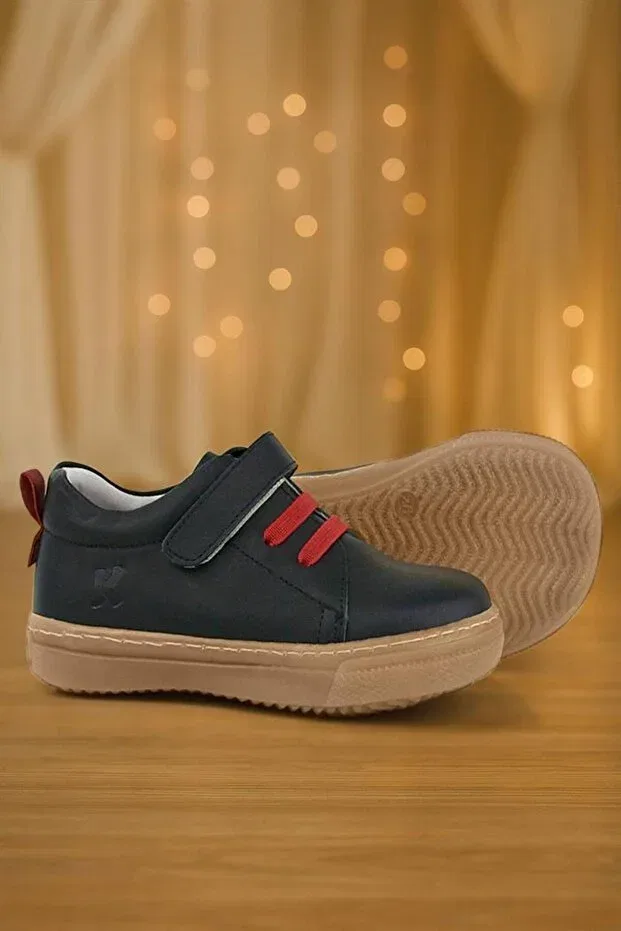Детские туфли для мальчиков кожаные Hapshoe, Black