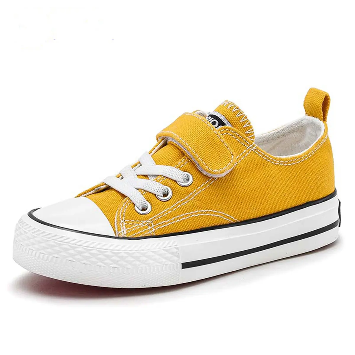 

Детские противоскользящие износостойкие низкие кеды из хлопка Kids' WARRIOR, желтый