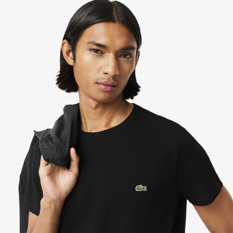 Футболка Lacoste Pima, черный — фото 4