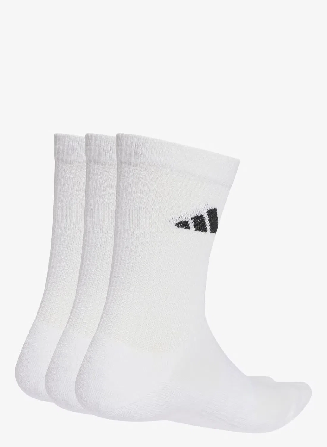 Носки спортивные с усиленной пяткой 3 пары Adidas, белый — фото 2