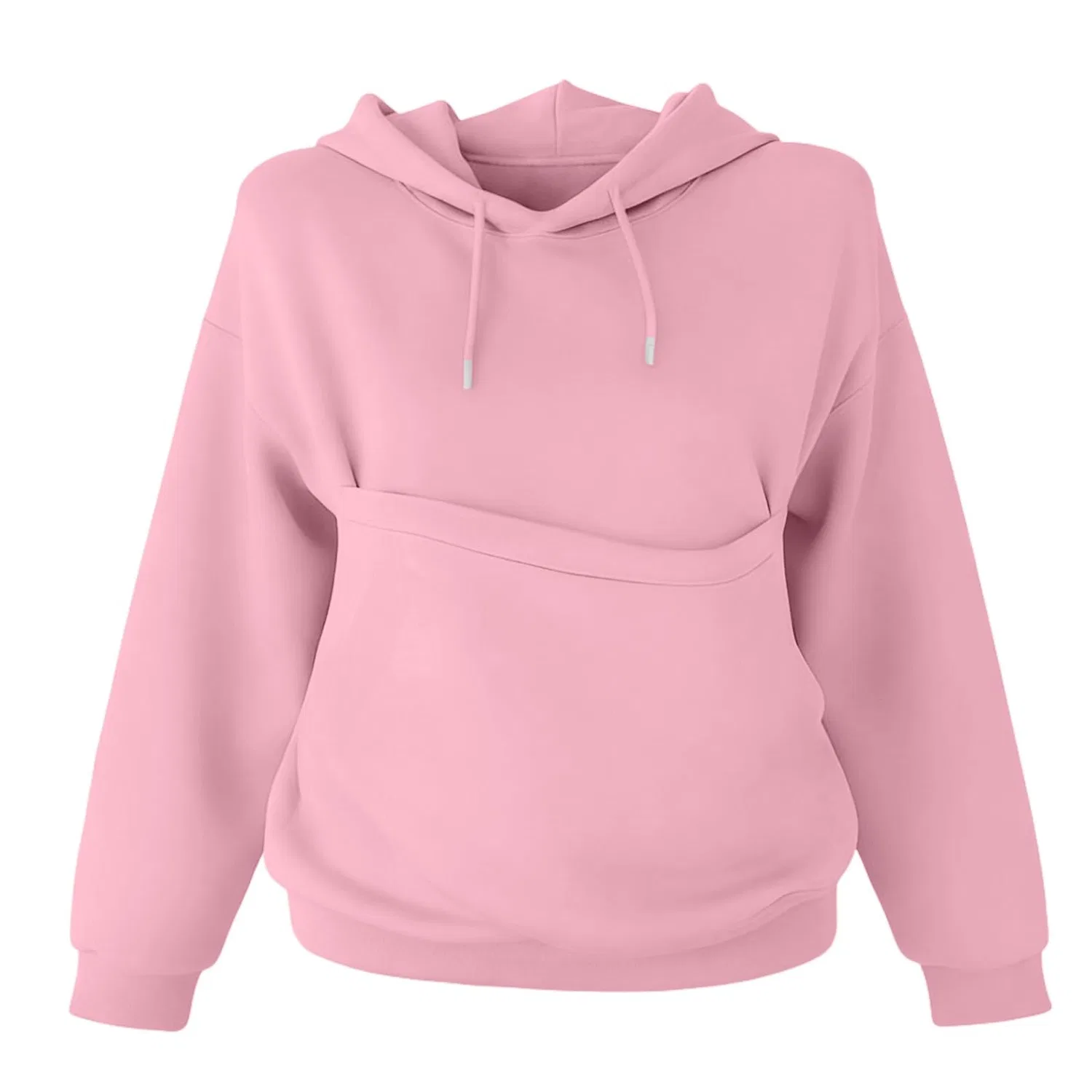 Женский худи с карманом-кенгуру Cat Hoodie, z21 pink — фото 3