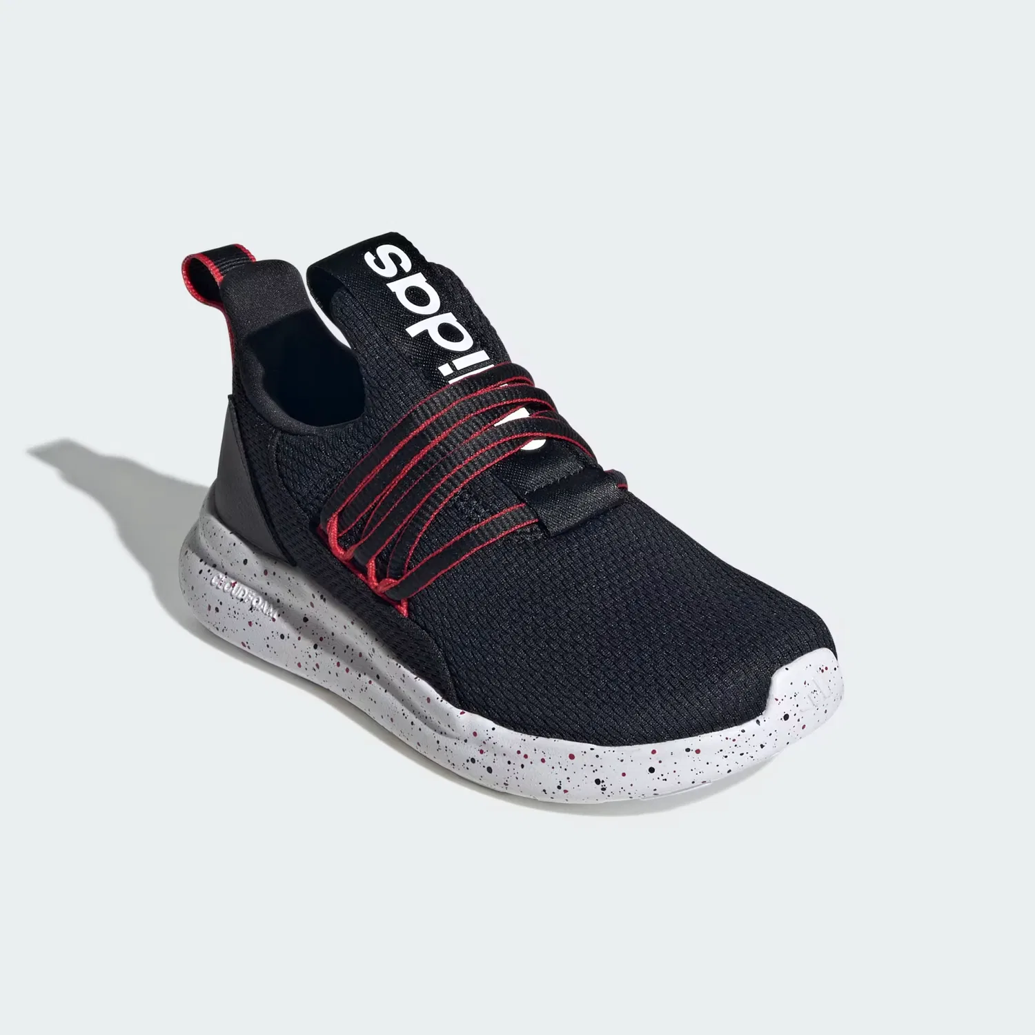 Детские кроссовки без шнуровки Lite Racer Adapt 7.0 Adidas Sportswear, черный/белый/алый — фото 4