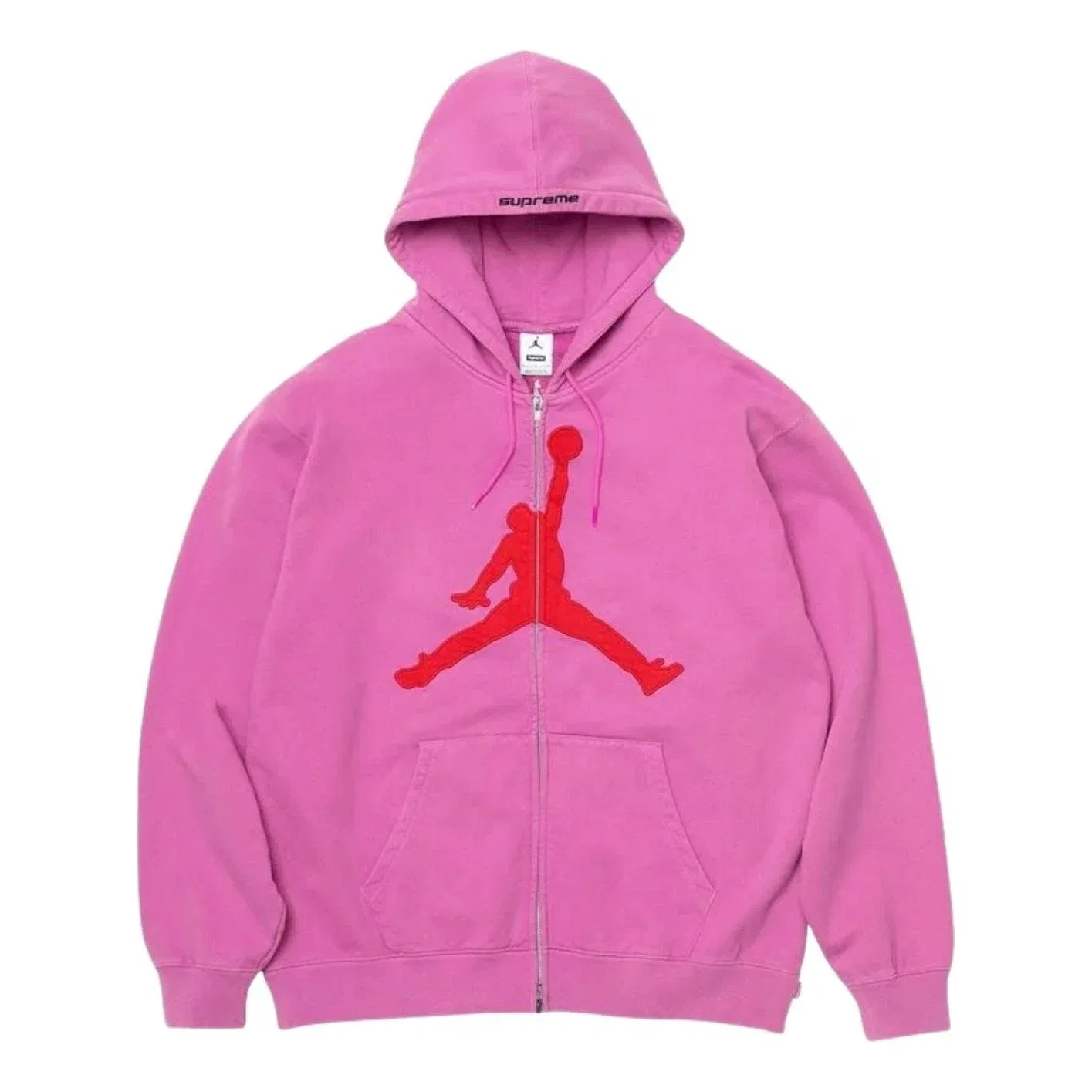 Мужское худи с капюшоном Supreme x Jordan SS26 Pink, розовый