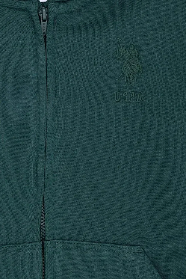 Детское худи с капюшоном на молнии хлопковая U.S. Polo Assn., 168381 — фото 3