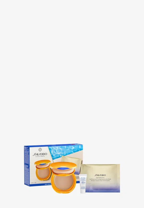 Набор для загара Shiseido с солнцезащитным кремом SPF50+ и маской для глаз, Honey