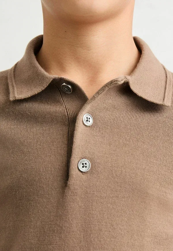 Платье однобортное, шерстяное, Trafford от Reiss, Camel Brown, коричневый — фото 4
