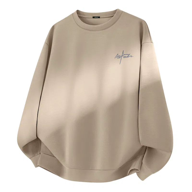 Детский свитшот с круглым вырезом Heavyweight Air Layer Sand (Light Shadow Chest Logo) MINISO, Sand (Light Shadow Chest Logo)