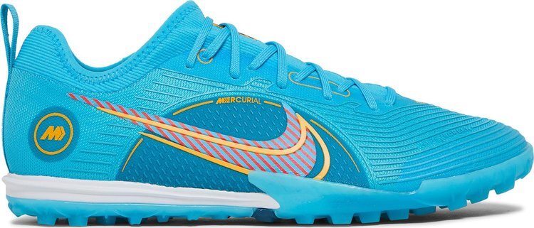 

Кроссовки Nike Mercurial Air Zoom Vapor 14 Pro TF 'Chlorine Blue Laser Orange', синий