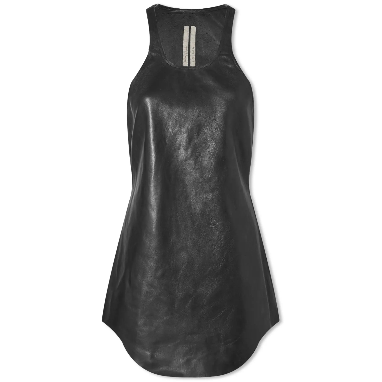 

Топ Rick Owens Leather Tank, черный