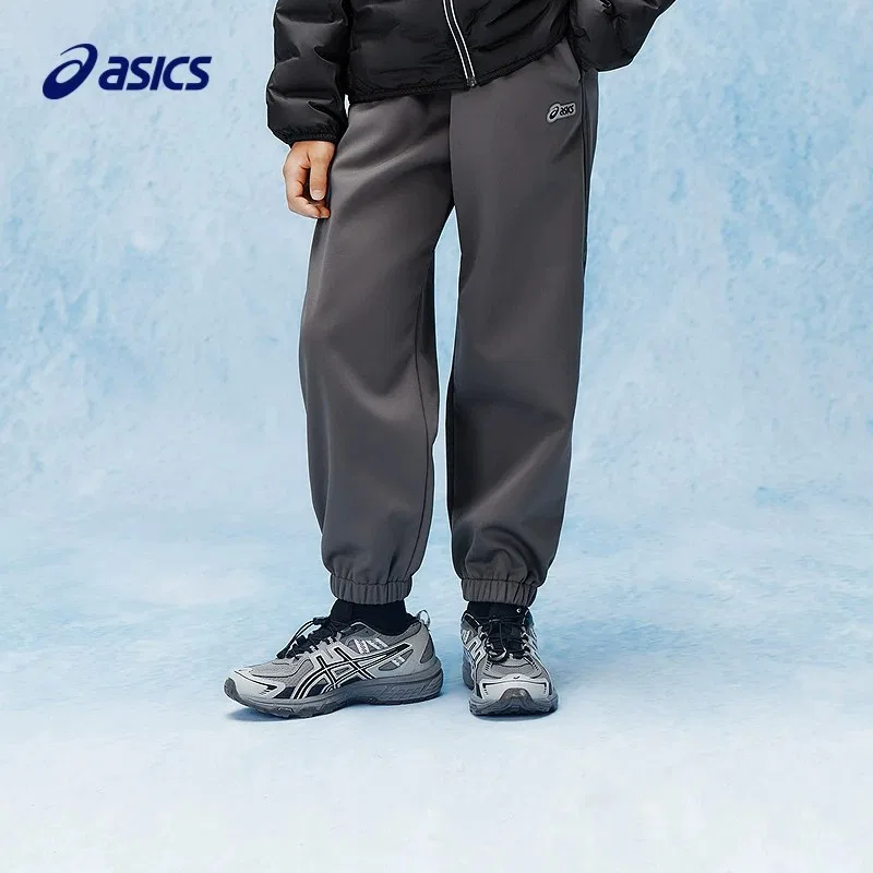 Детские трикотажные спортивные штаны с утеплением ASICS, Dark Gray 20979 — фото 3